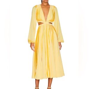 Rococo Sand Size Small Yellow Cutout Dress New with Tags